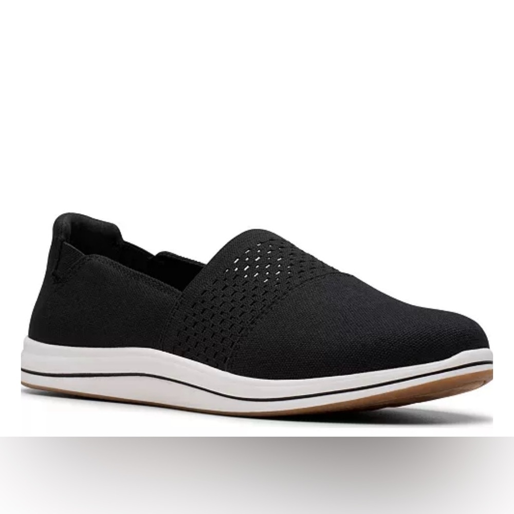 Clark's Black Cloud Steppers Breeze Vibe Casual Flats